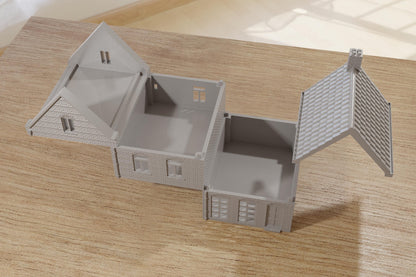 Wargaming Terrain WWII Dutch Spout Gable House Tuitgevel Various Scales Historical Wargaming (US tariffs are pre-paid by us)