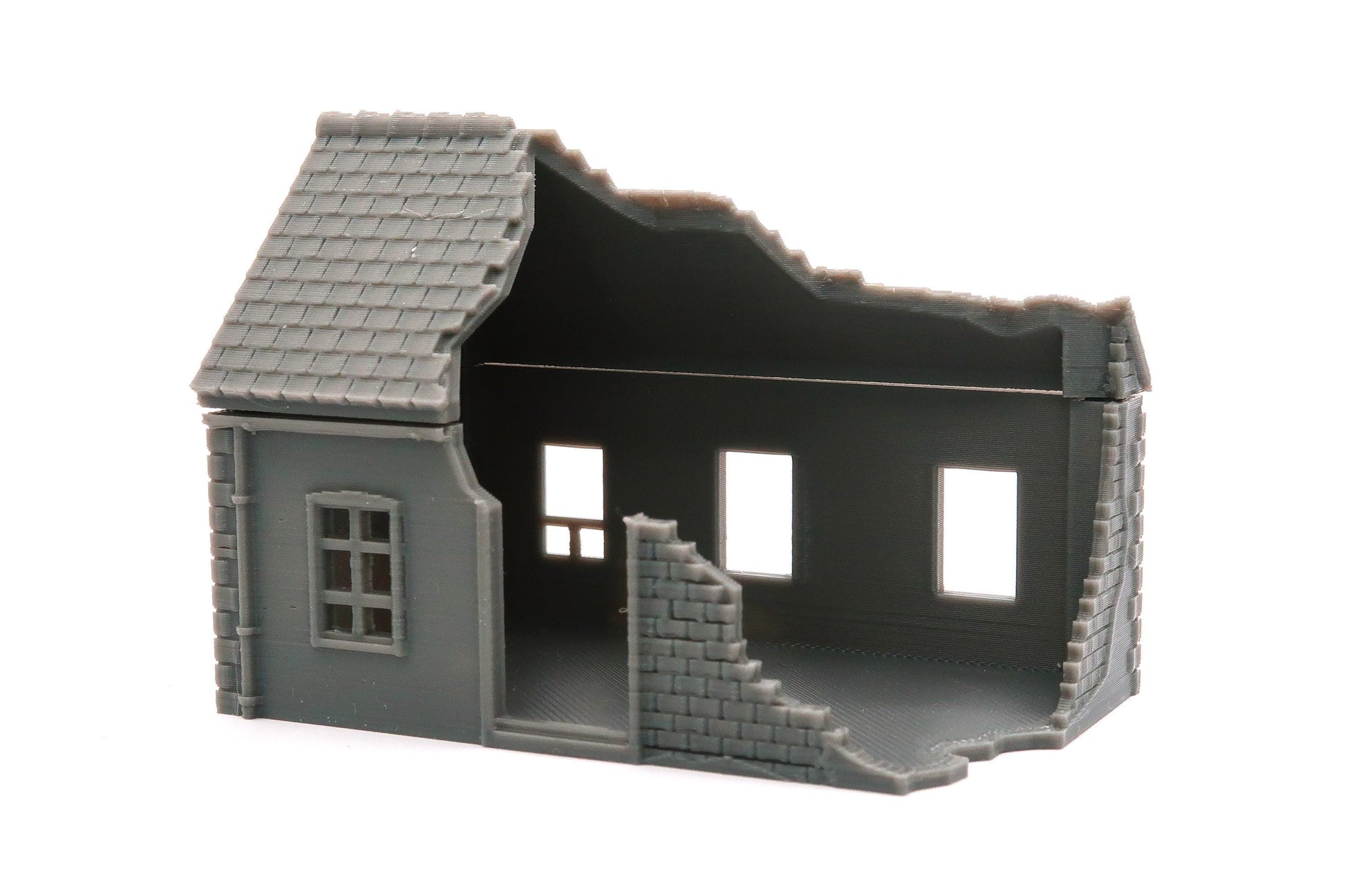 Wargaming Terrain WWII French Destroyed House SS01 Various Scales Historical Wargaming (US tariffs are pre-paid by us)