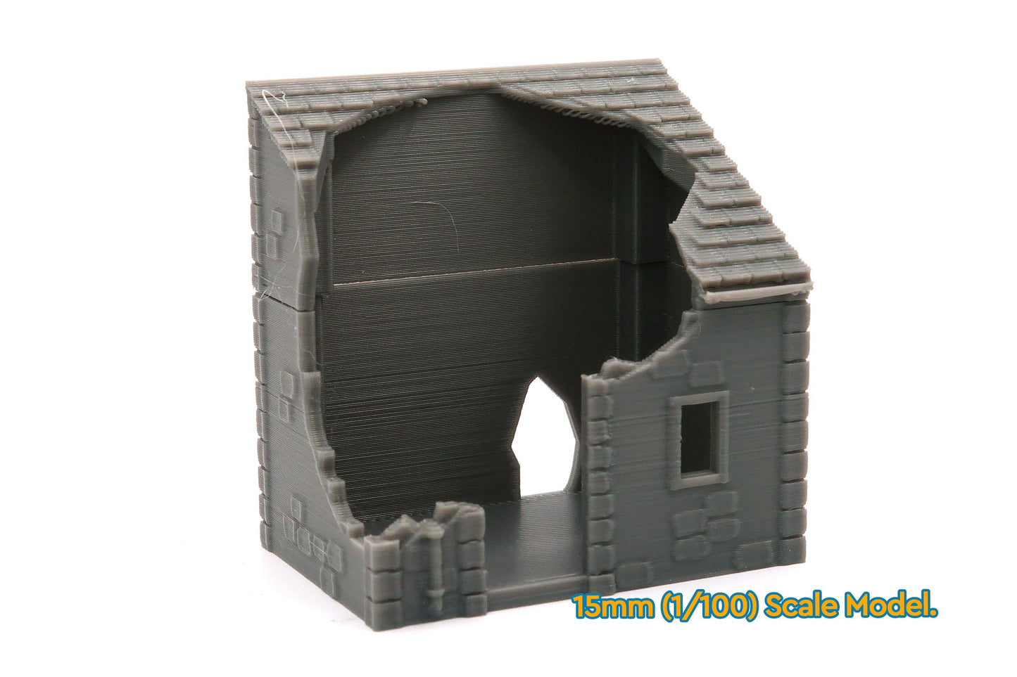 Wargaming Terrain WWII French Destroyed Shed (set of 2) Various Scales Historical Wargaming (US tariffs are pre-paid by us)