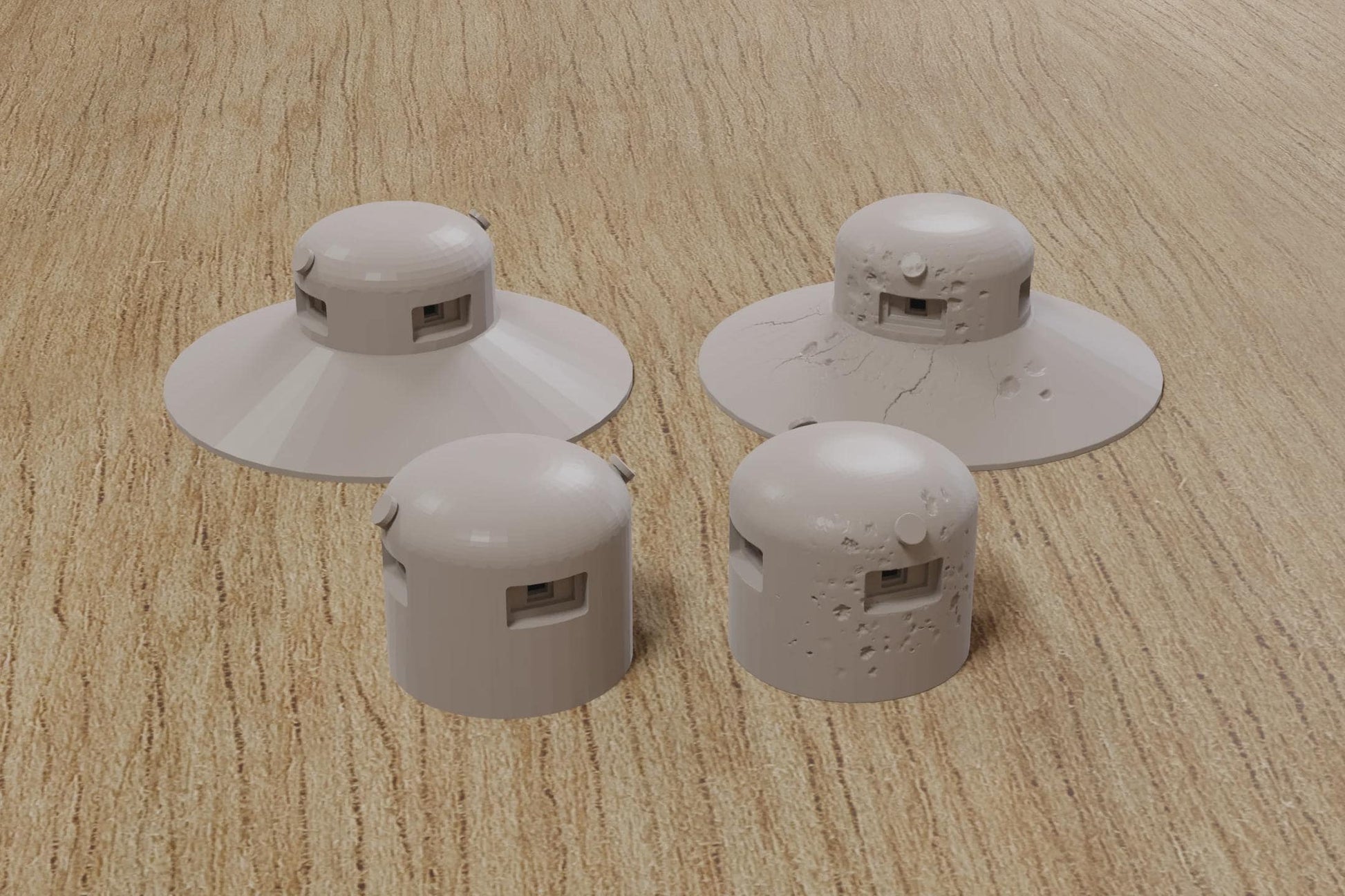 Wargaming Terrain WWII Maginot Line Cloche GFM Type A Bunker (2 sets) Various Scales Historical Wargaming (US tariffs are pre-paid by us)