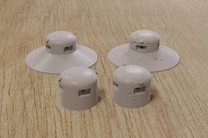 Wargaming Terrain WWII Maginot Line Cloche GFM Type A Bunker (2 sets) Various Scales Historical Wargaming (US tariffs are pre-paid by us)