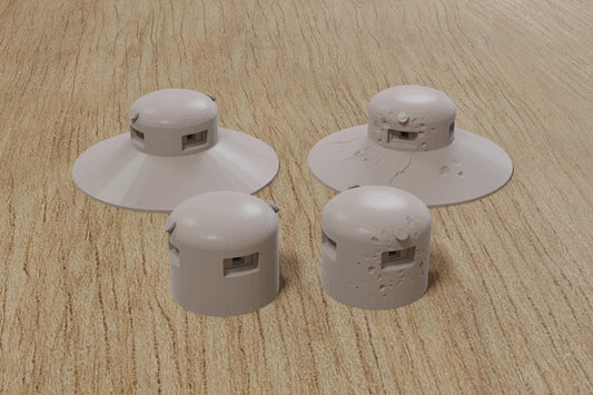 Wargaming Terrain WWII Maginot Line Cloche GFM Type A Bunker (2 sets) Various Scales Historical Wargaming (US tariffs are pre-paid by us)