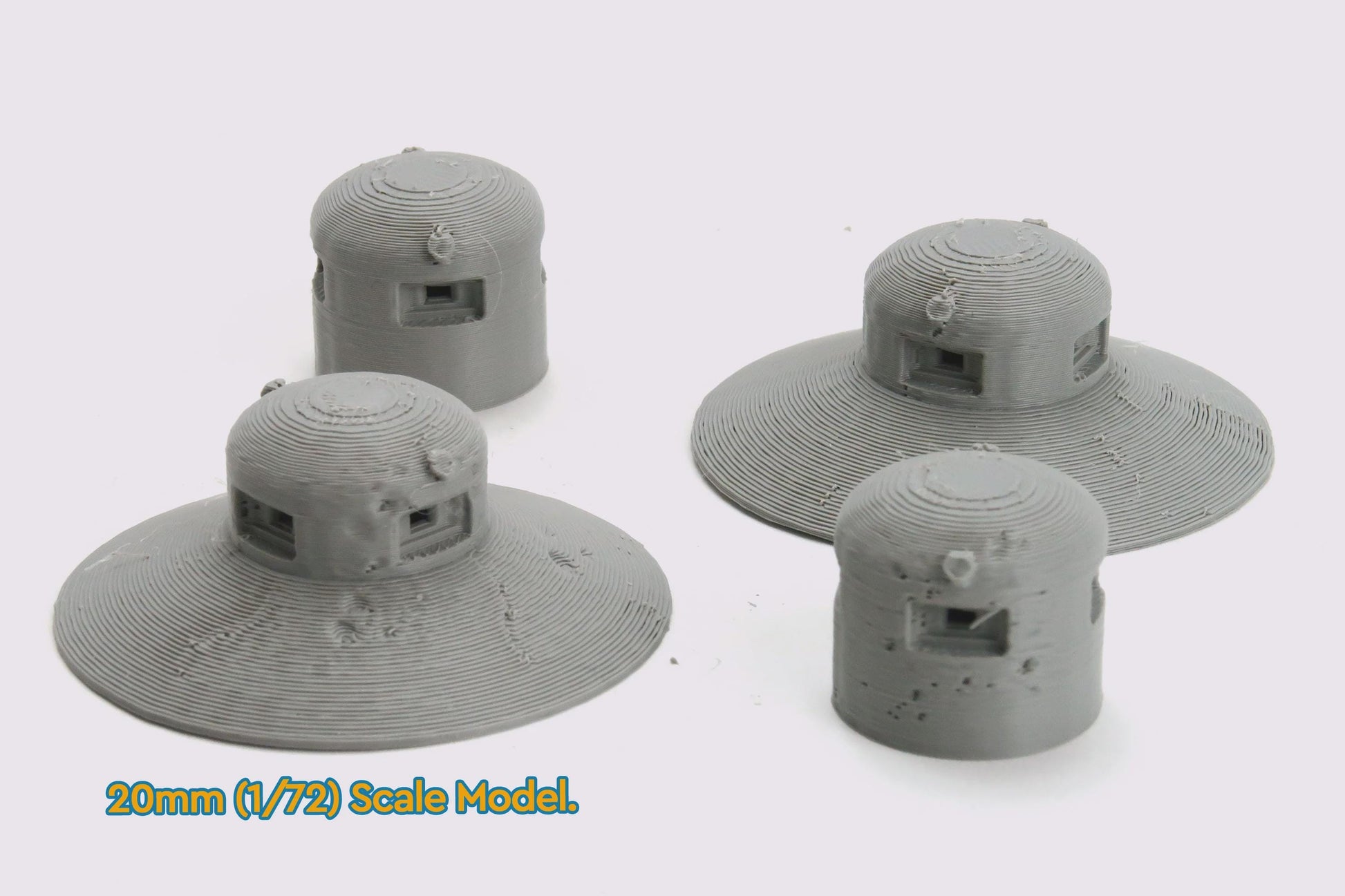 Wargaming Terrain WWII Maginot Line Cloche GFM Type A Bunker (2 sets) Various Scales Historical Wargaming (US tariffs are pre-paid by us)