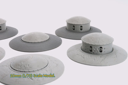 Wargaming Terrain WWII Maginot Line Gun Turret M1932 Set Warehouse Various Scales Historical Wargaming (US tariffs are pre-paid by us)