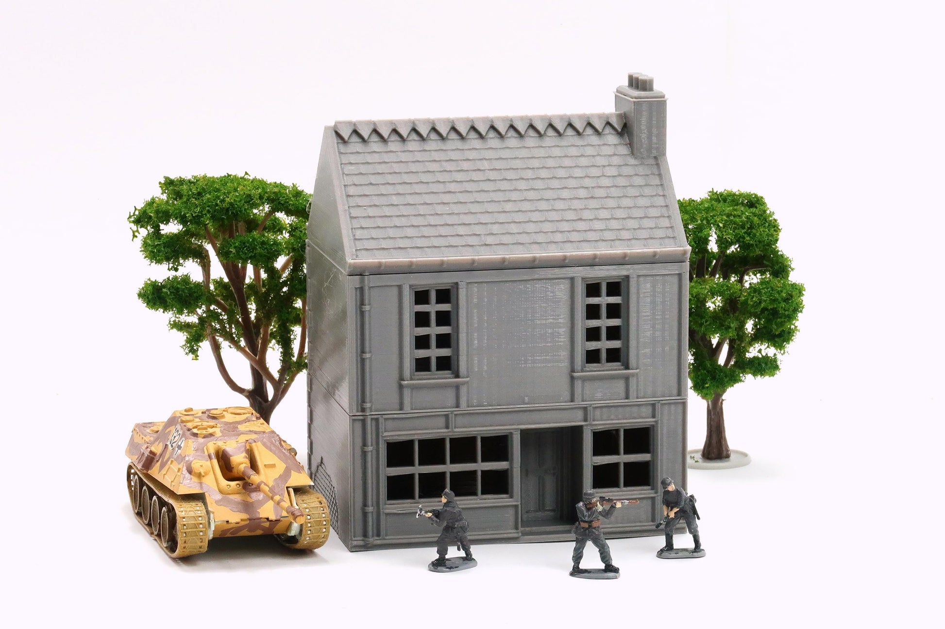 Wargaming Terrain WWII Normandy Row House 1 Various Scales Historical Wargaming (US tariffs are pre-paid by us)