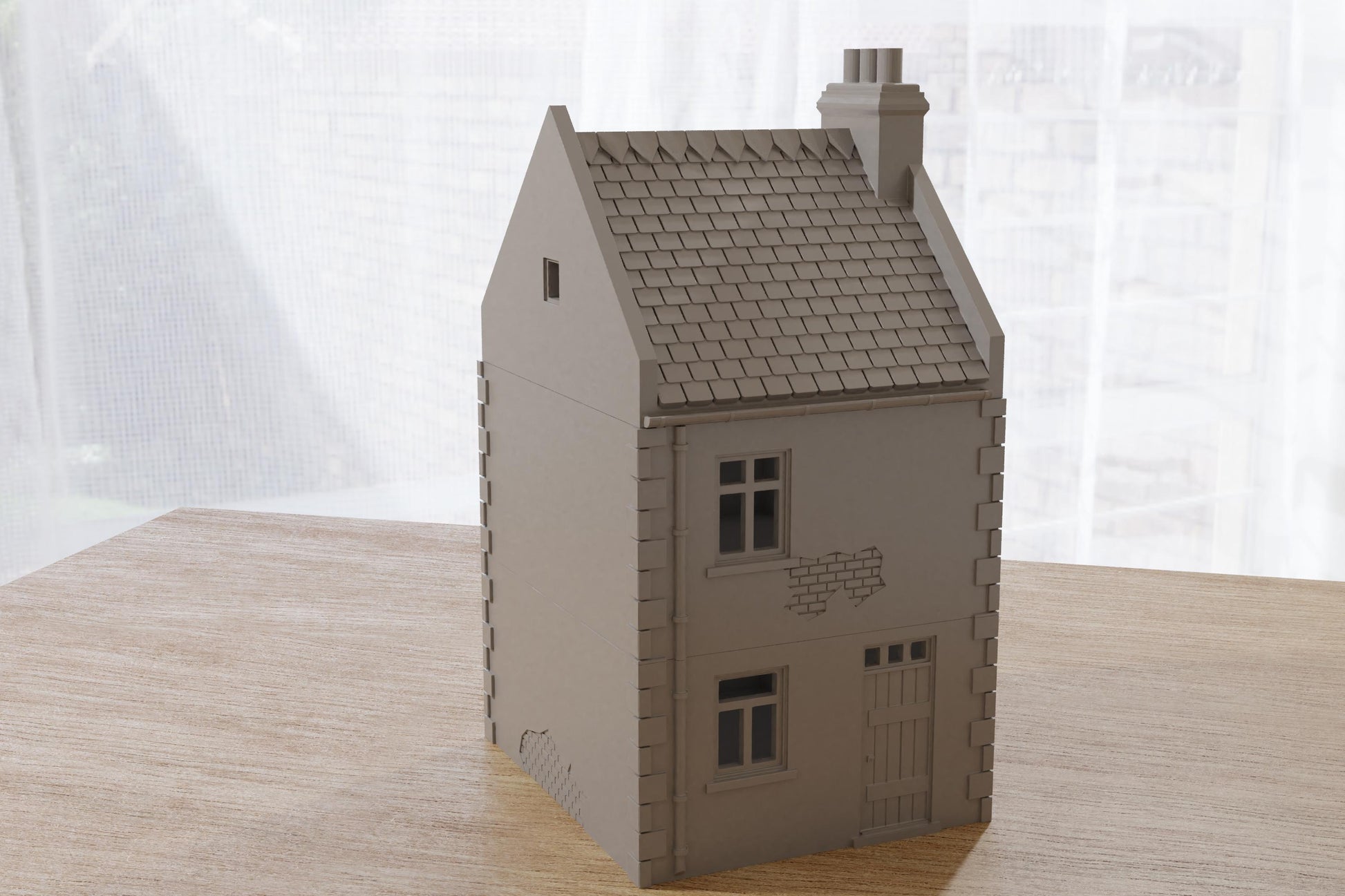 Wargaming Terrain WWII Normandy Row House 2 Various Scales Historical Wargaming (US tariffs are pre-paid by us)