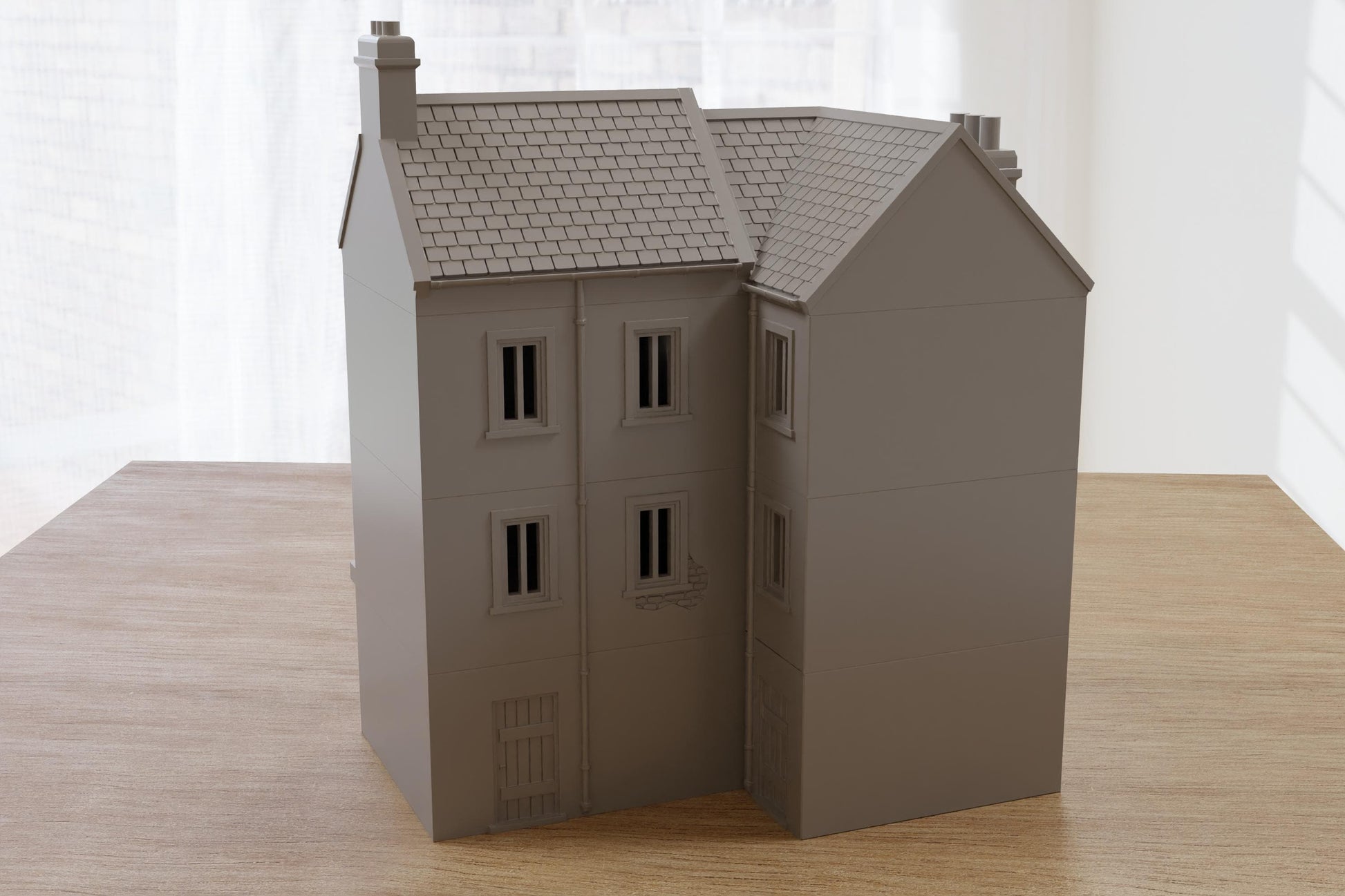 Wargaming Terrain WWII Normandy Corner Block House Various Scales Historical Wargaming (US tariffs are pre-paid by us)