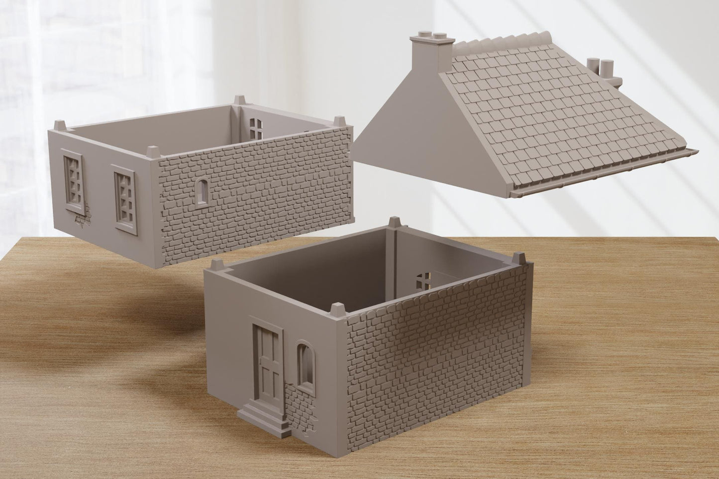 Wargaming Terrain WWII Normandy Cottage Various Scales Historical Wargaming (US tariffs are pre-paid by us)