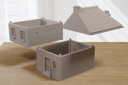Wargaming Terrain WWII Normandy Cottage Various Scales Historical Wargaming (US tariffs are pre-paid by us)