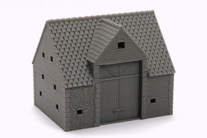 Wargaming Terrain WWII Normandy Barn Various Scales Historical Wargaming (US tariffs are pre-paid by us)