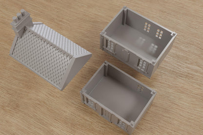Wargaming Terrain WWII French Row House Bayeux 9 Various Scales Historical Wargaming (US tariffs are pre-paid by us)
