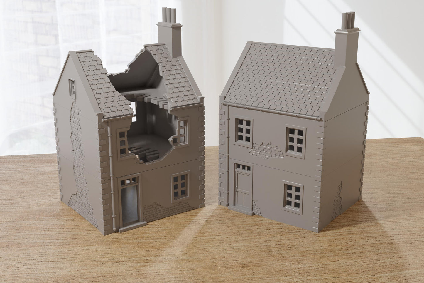 Wargaming Terrain WWII Normandy French Village House 7 Various Scales Historical Wargaming (US tariffs are pre-paid by us)