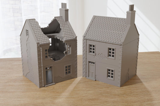 Wargaming Terrain WWII Normandy French Village House 7 Various Scales Historical Wargaming (US tariffs are pre-paid by us)