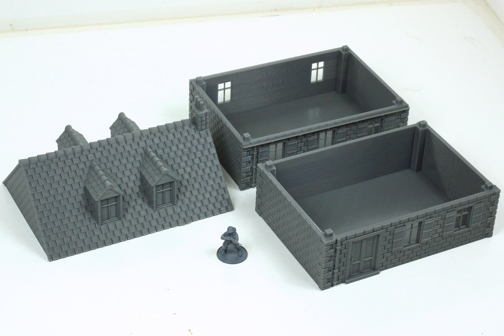 Wargaming Terrain WWII Normandy Village House 3 Various Scales Historical Wargaming (US tariffs are pre-paid by us)