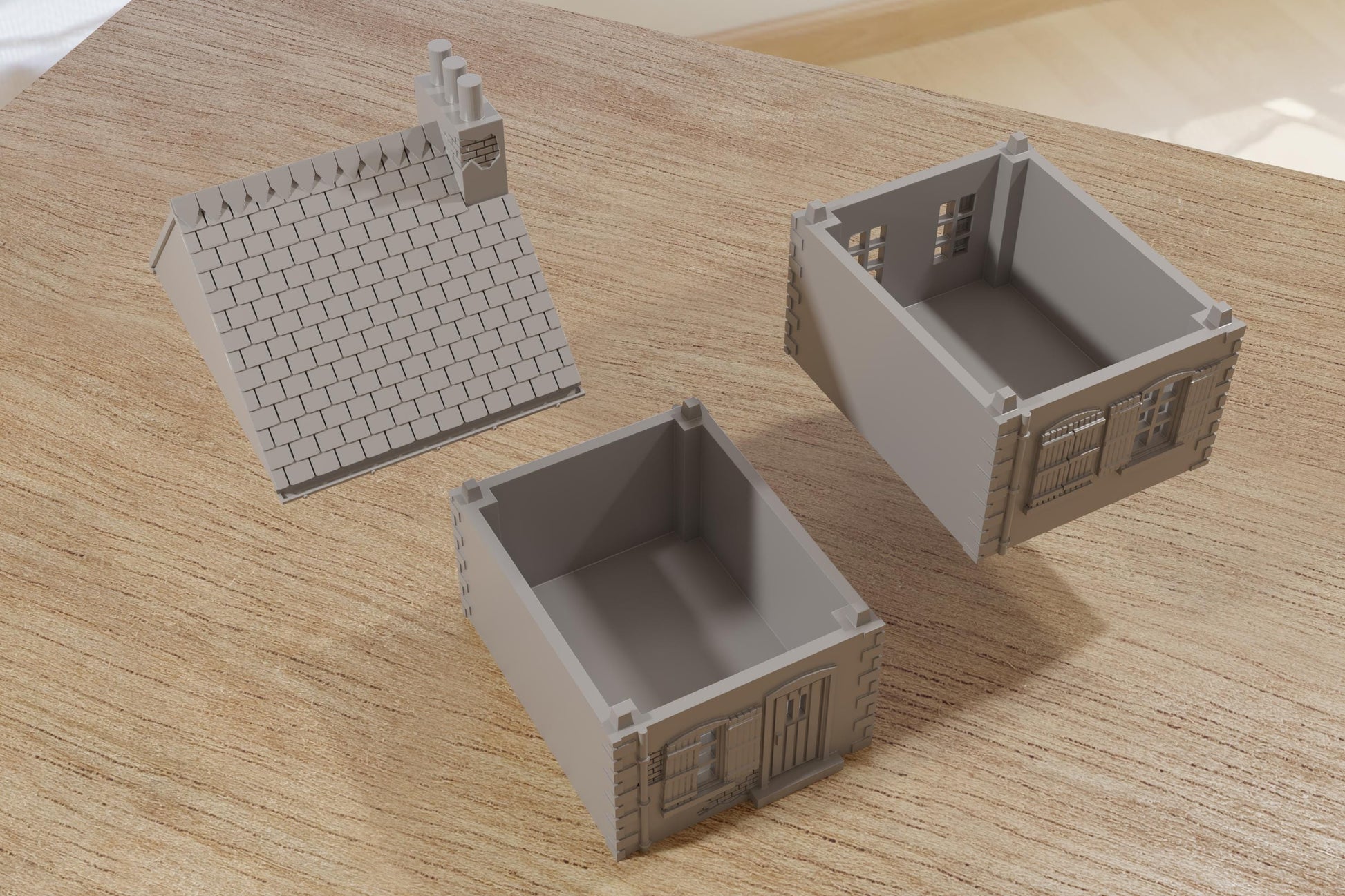 Wargaming Terrain WWII Normandy Village House 3 Various Scales Historical Wargaming (US tariffs are pre-paid by us)