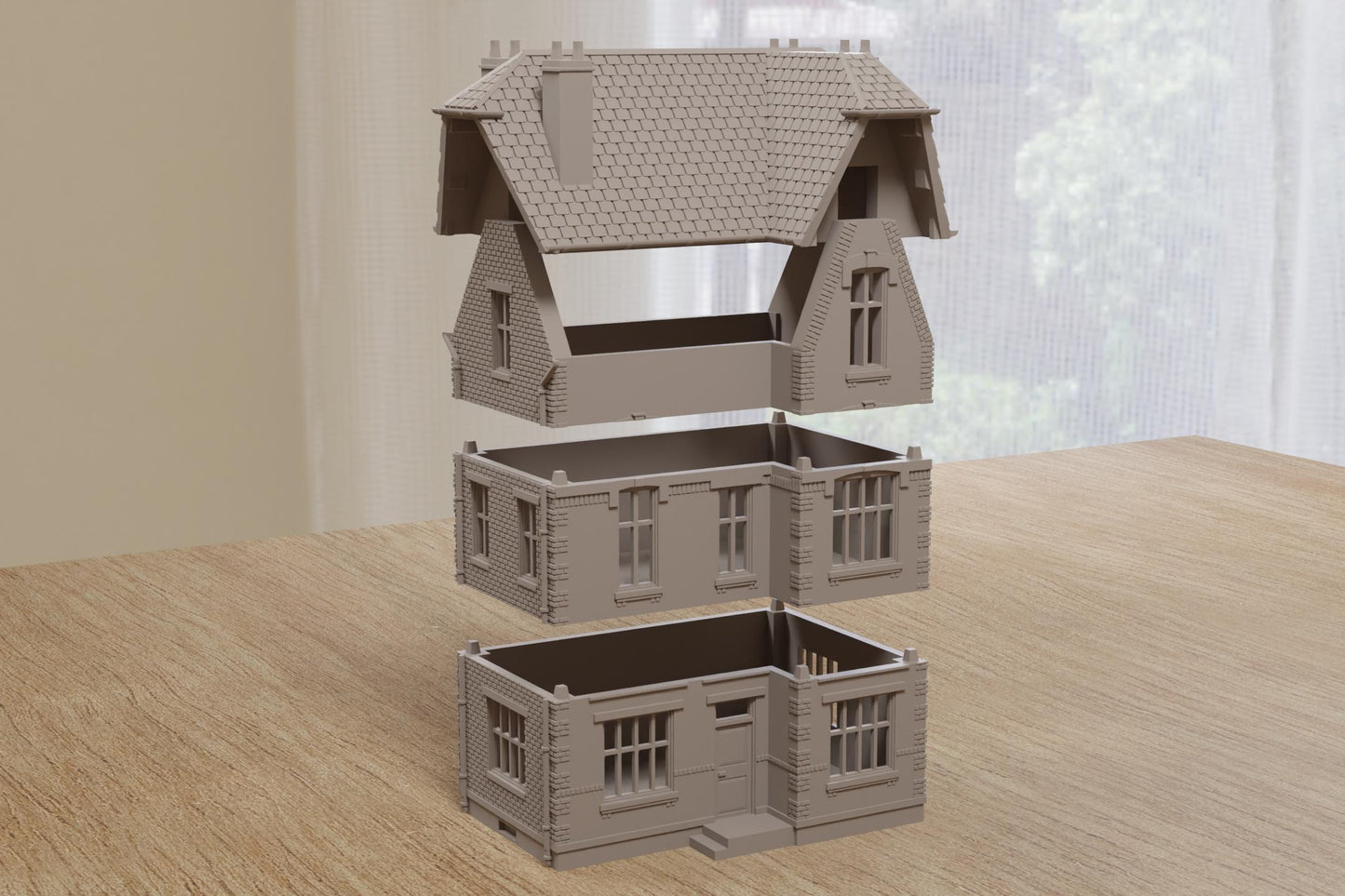 Wargaming Terrain WWII Northern France Townhouse 1 Various Scales Historical Wargaming (US tariffs are pre-paid by us)