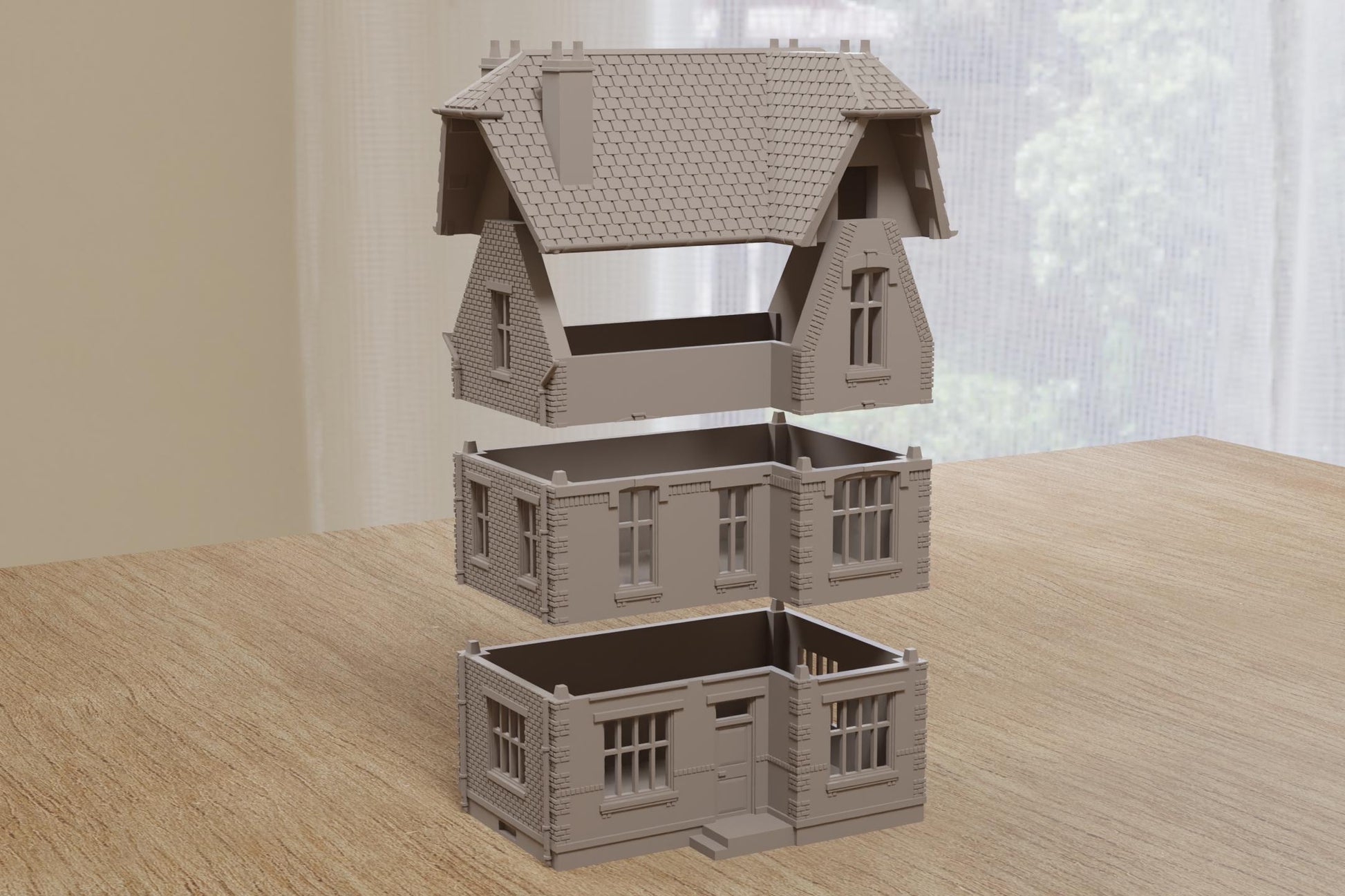 Wargaming Terrain WWII Northern France Townhouse 1 Various Scales Historical Wargaming (US tariffs are pre-paid by us)