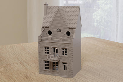 Wargaming Terrain WWII Northern France Townhouse 3 Various Scales Historical Wargaming (US tariffs are pre-paid by us)