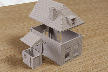 Wargaming Terrain WWII Oosterbeek Brick House 2 Various Scales Historical Wargaming (US tariffs are pre-paid by us)