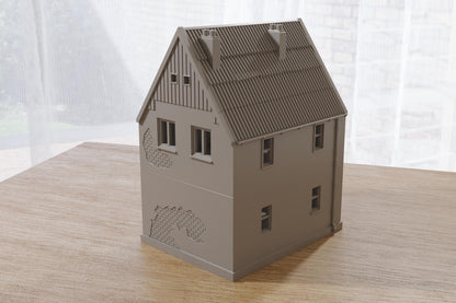 Wargaming Terrain WWII Polish Village House 1 Various Scales Historical Wargaming (US tariffs are pre-paid by us)