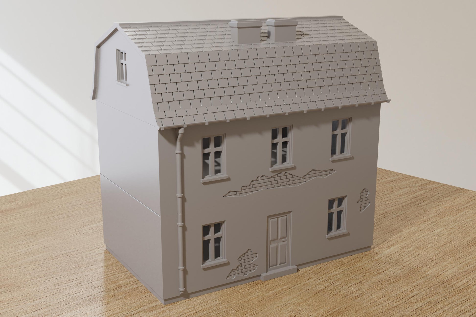 Wargaming Terrain WWII Polish Village House 2 Various Scales Historical Wargaming (US tariffs are pre-paid by us)