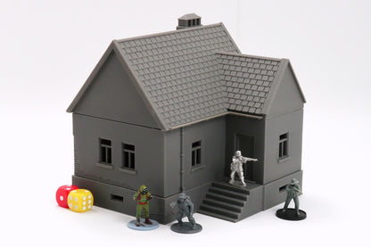 Wargaming Terrain WWII Polish Village House 3 Various Scales Historical Wargaming (US tariffs are pre-paid by us)