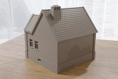 Wargaming Terrain WWII Polish Village House 3 Various Scales Historical Wargaming (US tariffs are pre-paid by us)