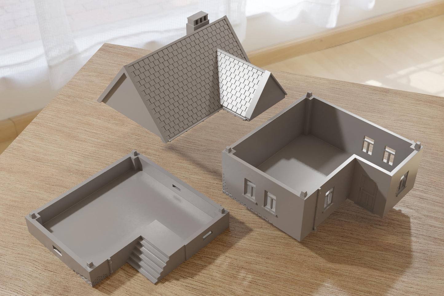 Wargaming Terrain WWII Polish Village House 3 Various Scales Historical Wargaming (US tariffs are pre-paid by us)