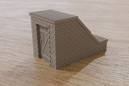 Wargaming Terrain Root Cellar Entrance (set of 3) Various Scales Historical Wargaming (US tariffs are pre-paid by us)