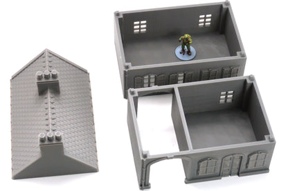 Wargaming Terrain WWII Sainte Mere Eglise French House 1 Various Scales Historical Wargaming (US tariffs are pre-paid by us)