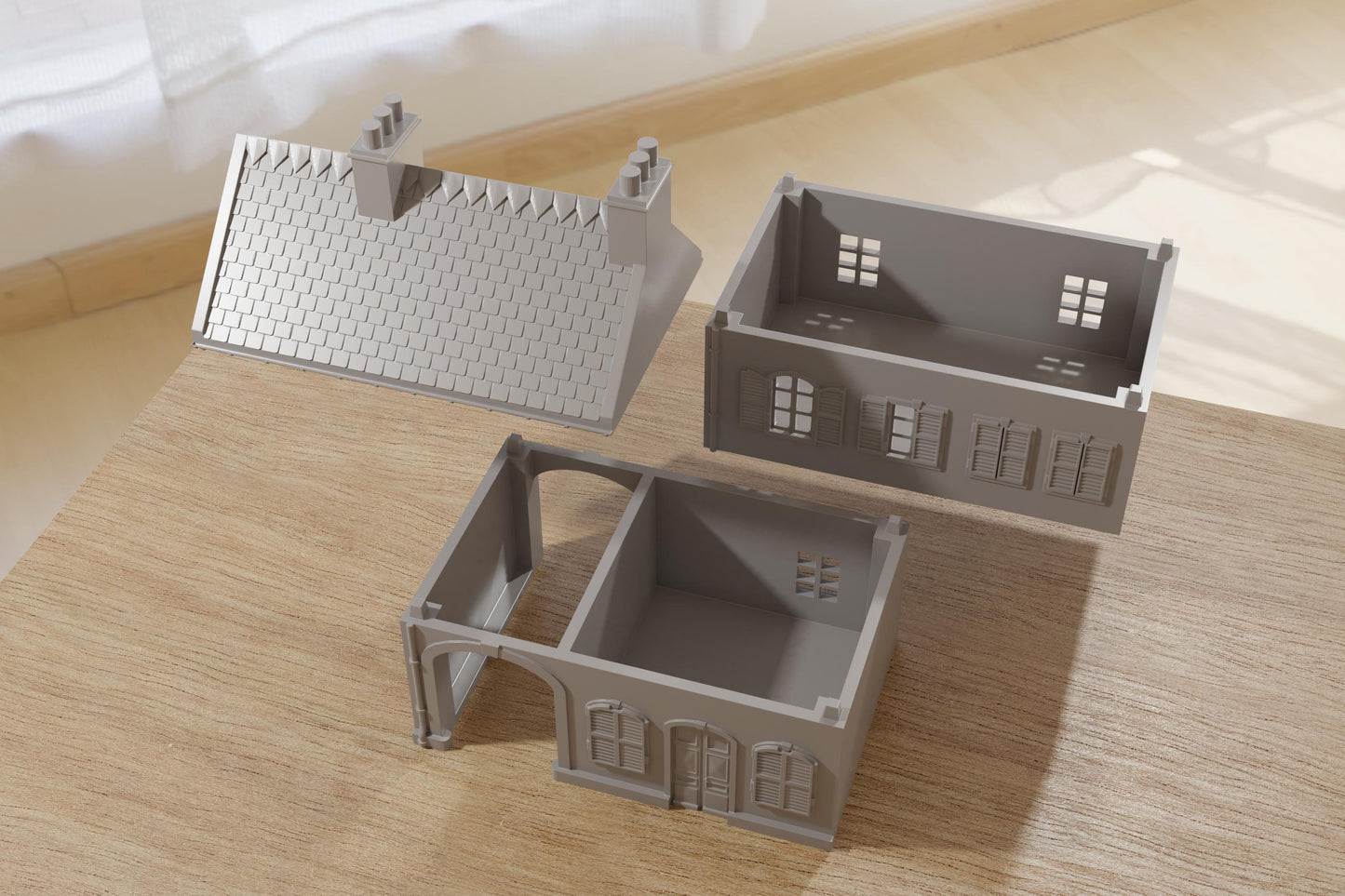 Wargaming Terrain WWII Sainte Mere Eglise French House 1 Various Scales Historical Wargaming (US tariffs are pre-paid by us)