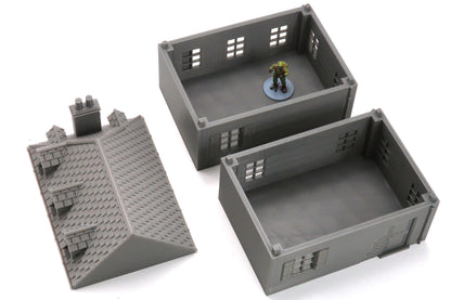 Wargaming Terrain WWII Sainte Mere Eglise French House 2 Various Scales Historical Wargaming (US tariffs are pre-paid by us)
