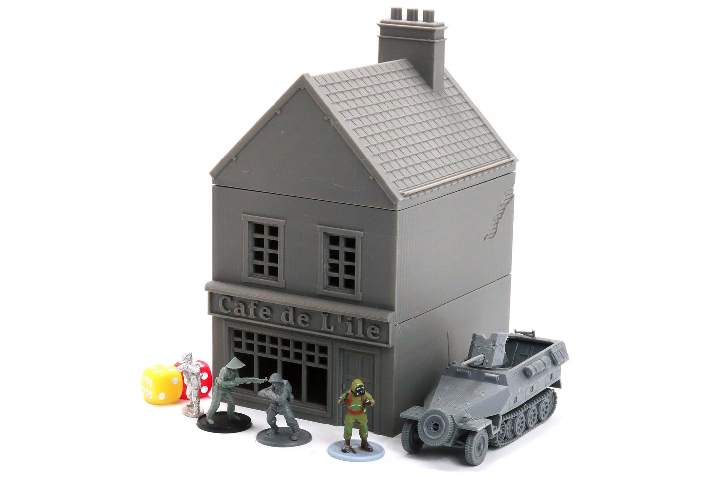 Wargaming Terrain WWII Sainte Mere Eglise French House 3 Various Scales Historical Wargaming (US tariffs are pre-paid by us)