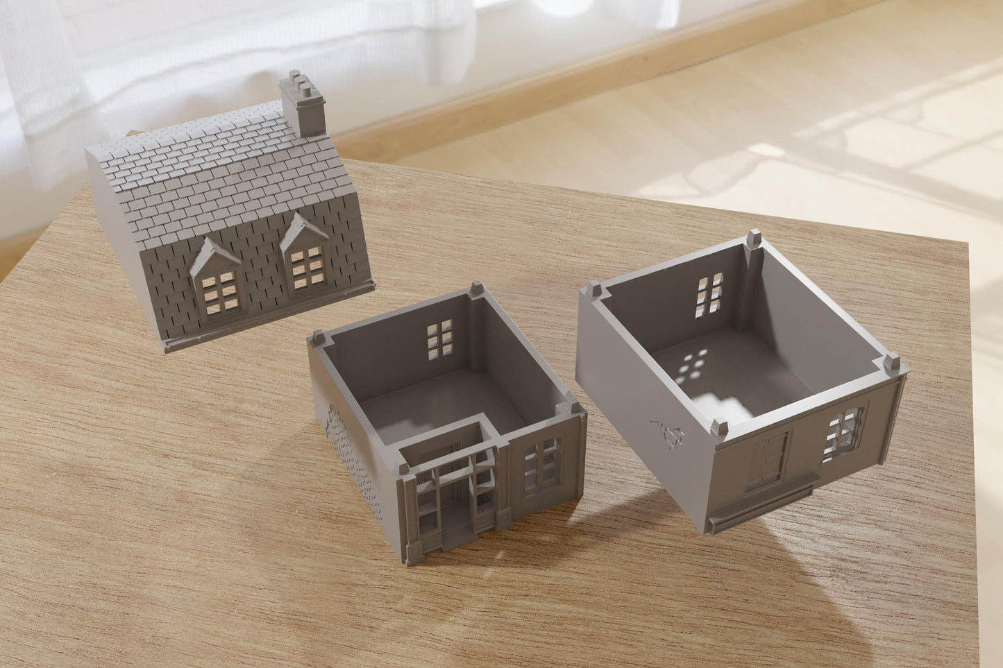 Wargaming Terrain WWII Sainte Mere Eglise French House 4 Various Scales Historical Wargaming (US tariffs are pre-paid by us)