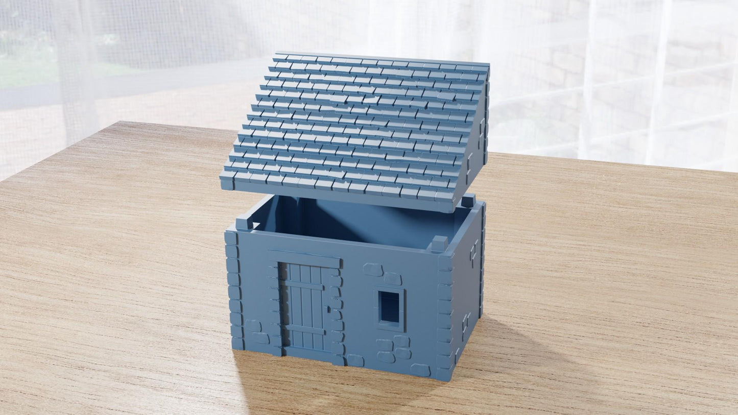 Wargaming Terrain Small Shed (set of 2) Various Scales Historical Wargaming (US tariffs are pre-paid by us)