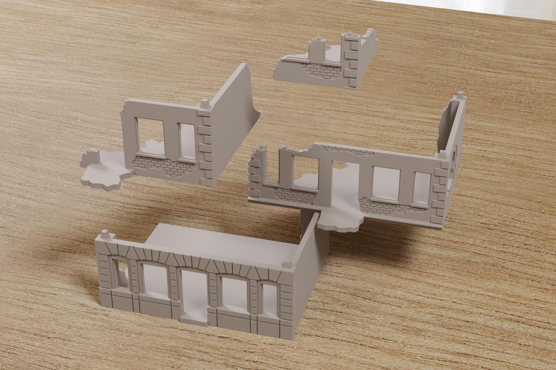 Wargaming Terrain WWII Stalingrad Corner Ruin Various Scales Historical Wargaming (US tariffs are pre-paid by us)