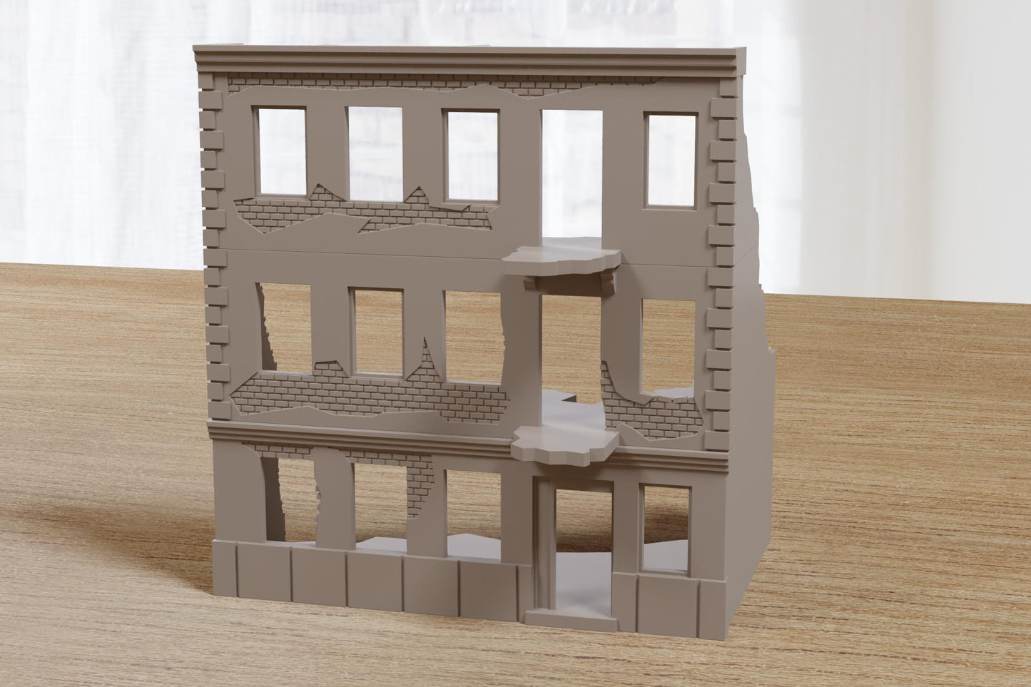 Wargaming Terrain WWII Stalingrad Residential Ruin Various Scales Historical Wargaming (US tariffs are pre-paid by us)