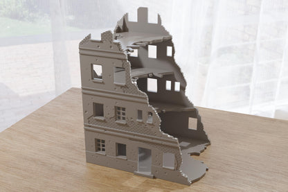 Wargaming Terrain WWII Stalingrad Ruined House 1 Various Scales Historical Wargaming (US tariffs are pre-paid by us)