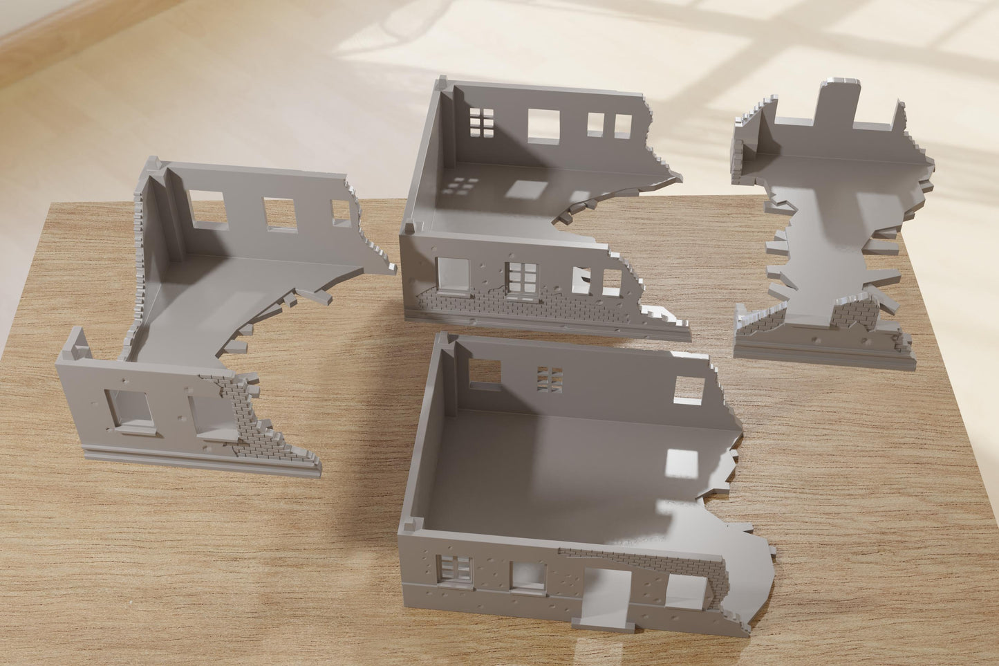 Wargaming Terrain WWII Stalingrad Ruined House 1 Various Scales Historical Wargaming (US tariffs are pre-paid by us)