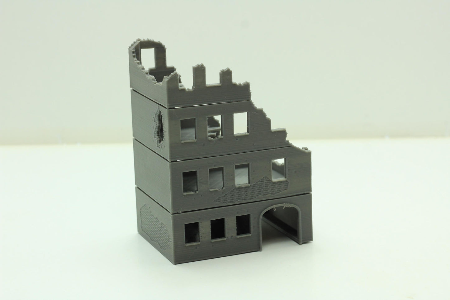 Wargaming Terrain WWII Stalingrad Ruined House 2 Various Scales Historical Wargaming (US tariffs are pre-paid by us)