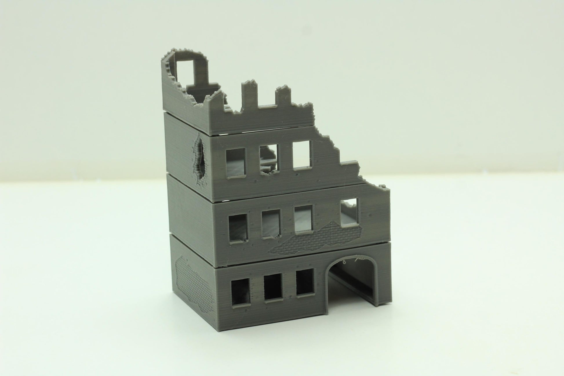 Wargaming Terrain WWII Stalingrad Ruined House 2 Various Scales Historical Wargaming (US tariffs are pre-paid by us)