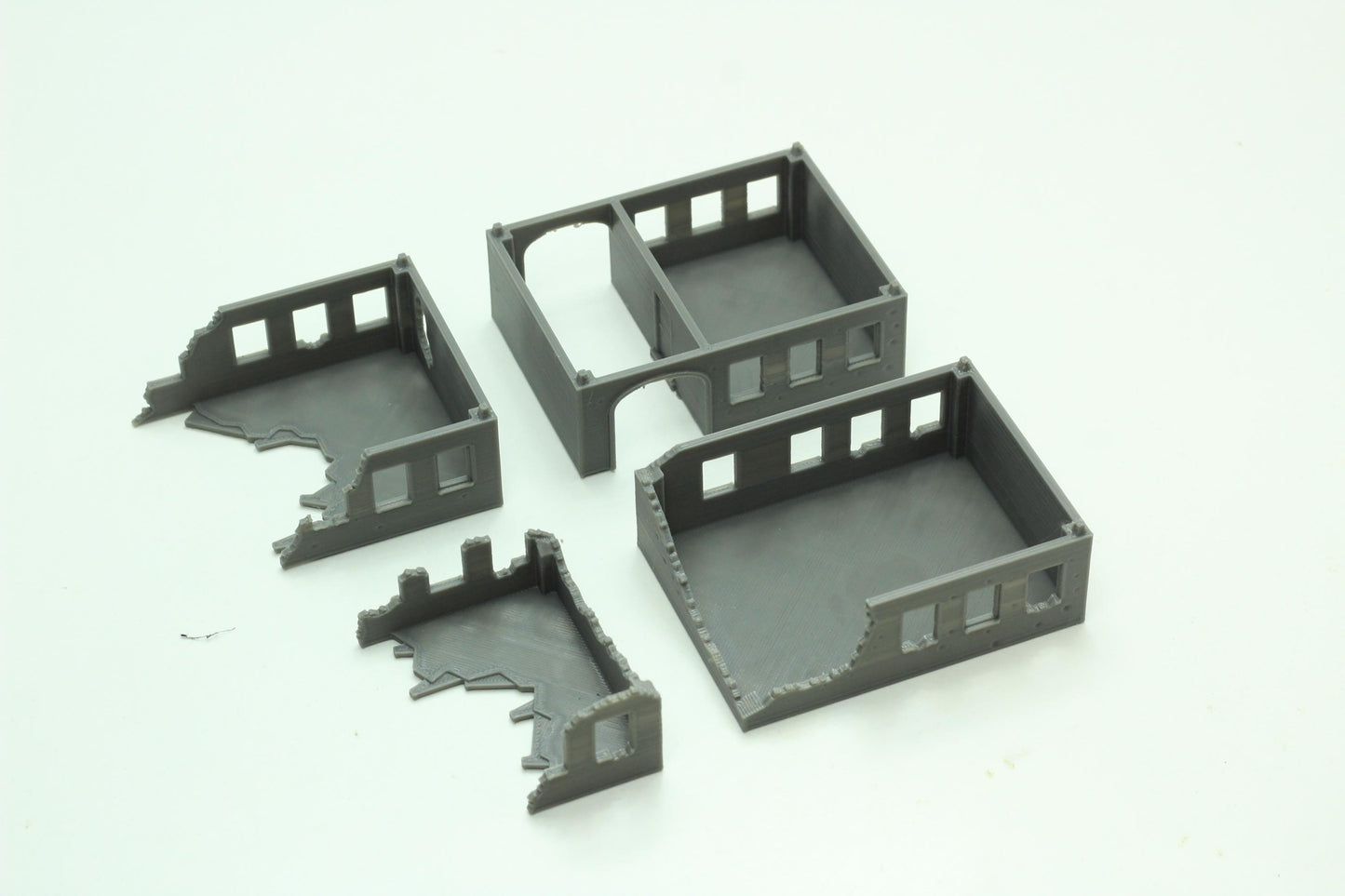 Wargaming Terrain WWII Stalingrad Ruined House 2 Various Scales Historical Wargaming (US tariffs are pre-paid by us)