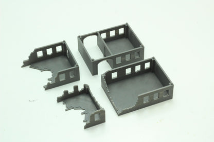 Wargaming Terrain WWII Stalingrad Ruined House 2 Various Scales Historical Wargaming (US tariffs are pre-paid by us)