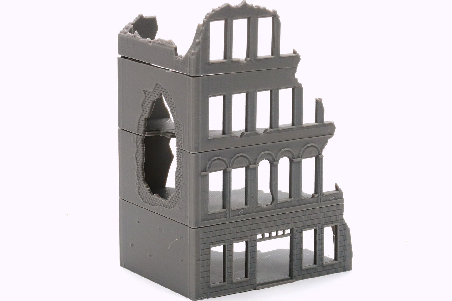 Wargaming Terrain WWII Stalingrad Ruined House 3 Various Scales Historical Wargaming (US tariffs are pre-paid by us)