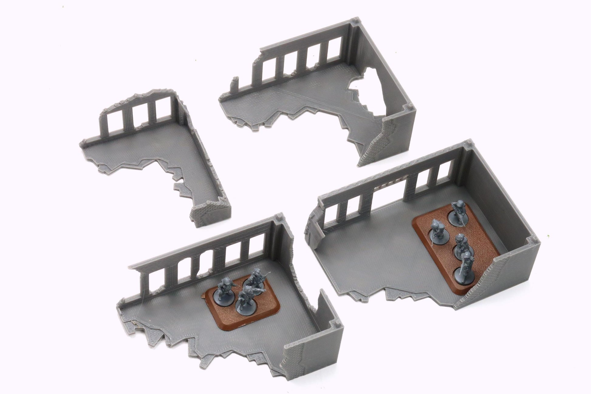 Wargaming Terrain WWII Stalingrad Ruined House 3 Various Scales Historical Wargaming (US tariffs are pre-paid by us)