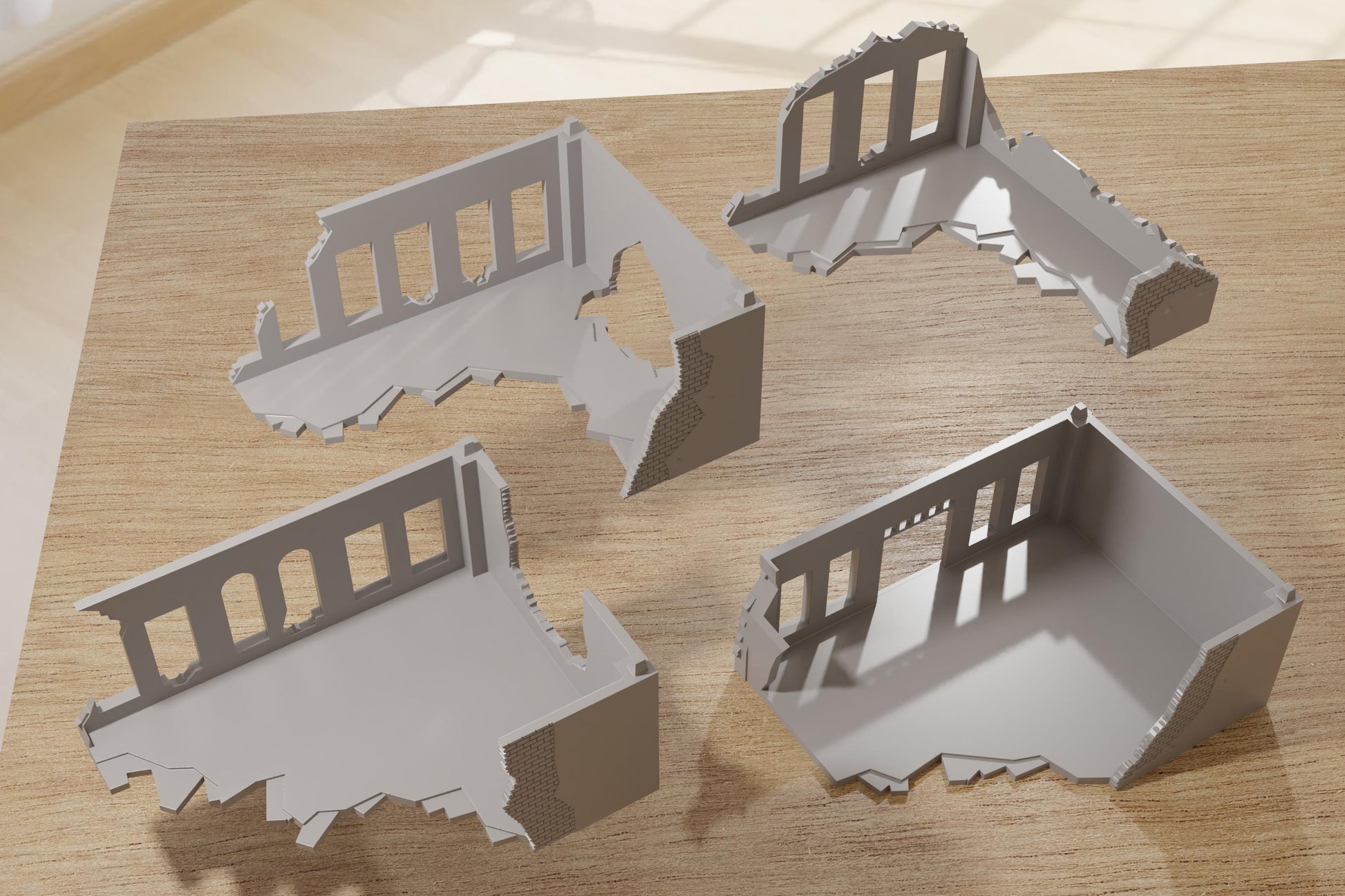 Wargaming Terrain WWII Stalingrad Ruined House 3 Various Scales Historical Wargaming (US tariffs are pre-paid by us)