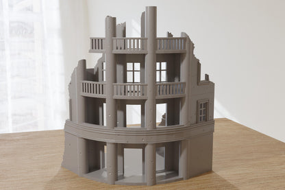Wargaming Terrain WWII Stalingrad Ruined House 4 Various Scales Historical Wargaming (US tariffs are pre-paid by us)