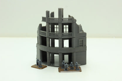 Wargaming Terrain WWII Stalingrad Ruined House 4 Various Scales Historical Wargaming (US tariffs are pre-paid by us)