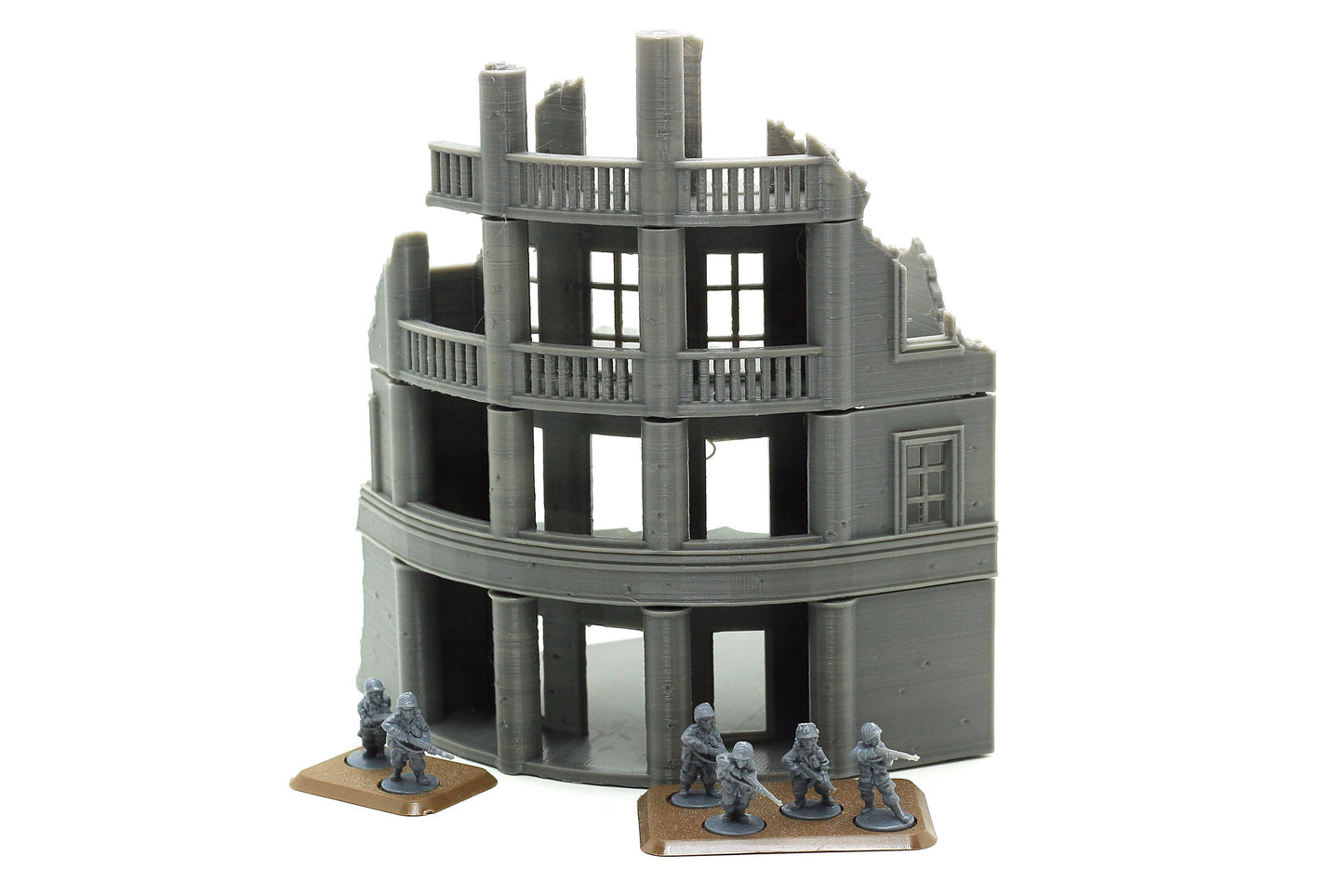 Wargaming Terrain WWII Stalingrad Ruined House 4 Various Scales Historical Wargaming (US tariffs are pre-paid by us)