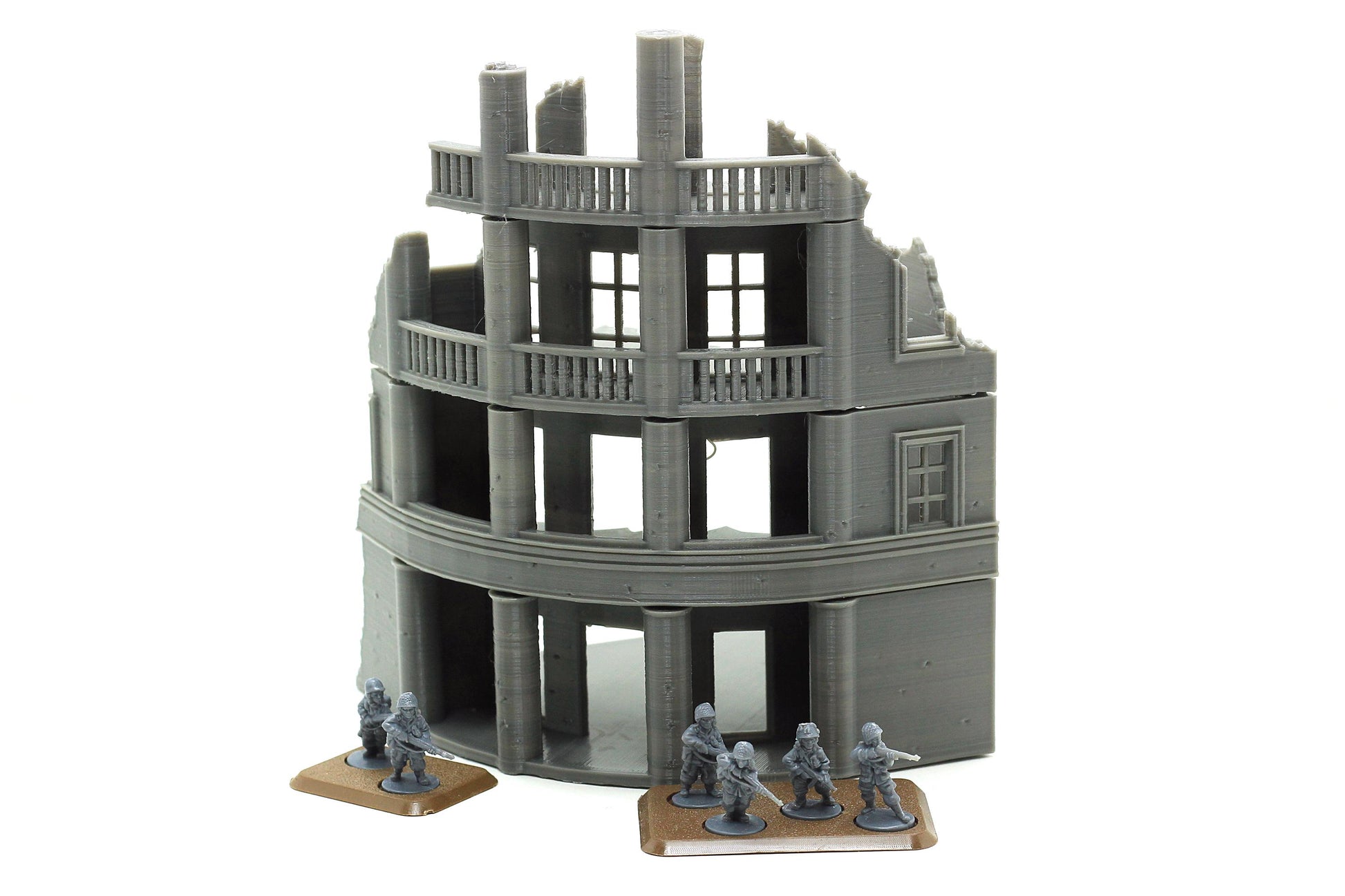 Wargaming Terrain WWII Stalingrad Ruined House 4 Various Scales Historical Wargaming (US tariffs are pre-paid by us)